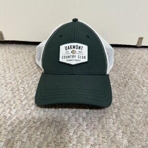 Oakmont Country Club PA Green Golf Hat Cap Mesh Trucker Adjustable Strap OSFA